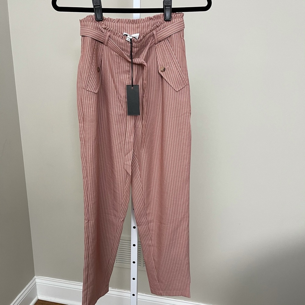 GREYLIN pinstripes crop pants